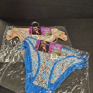 Hers by Herman L animal print and solid color bikini underwear (4 pair)